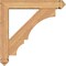 Ekena Millwork Balboa Arts and Crafts Smooth Bracket w/ Offset Brace, Western Red Cedar, 5 1/2"W x 28"D x 28"H BKT0604X28X28BOA03SWR - alternate 3